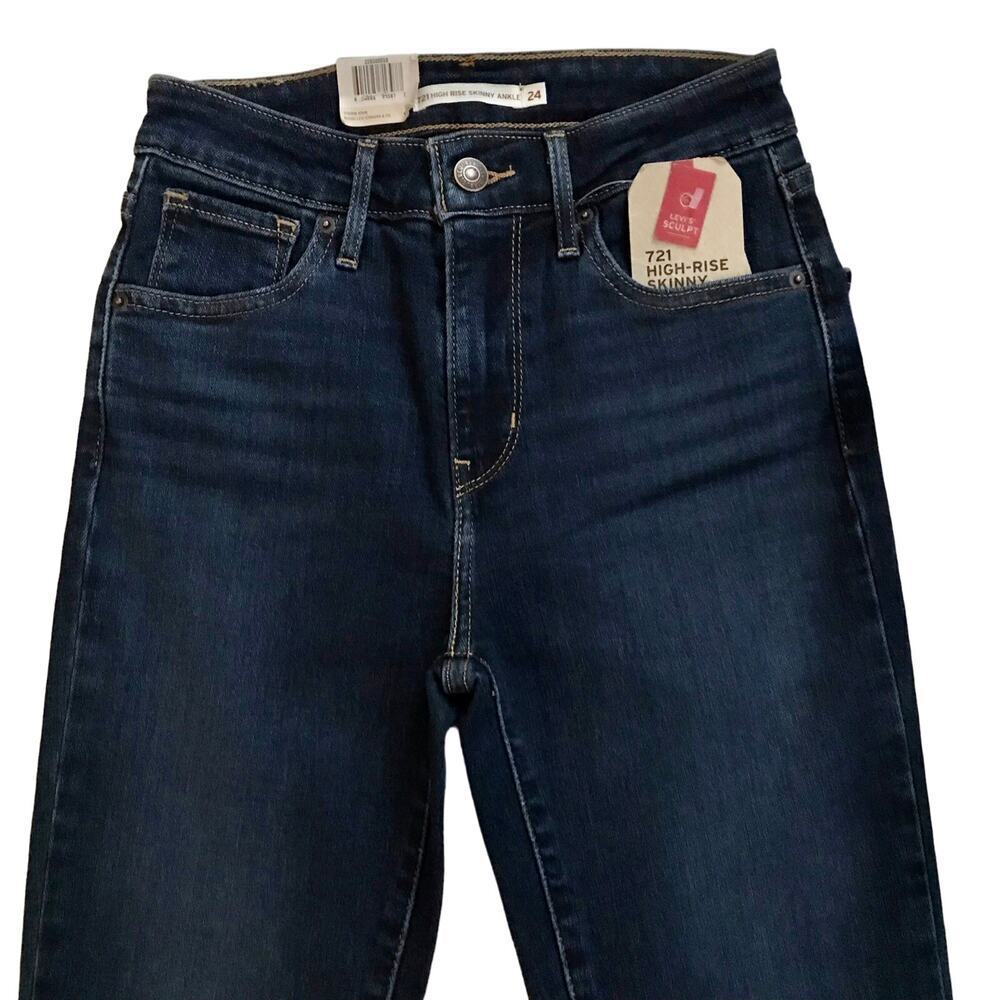 Levi's NWT 721 High Rise Skinny Ankle Jeans Women 00/24 - Picture 3 of 9